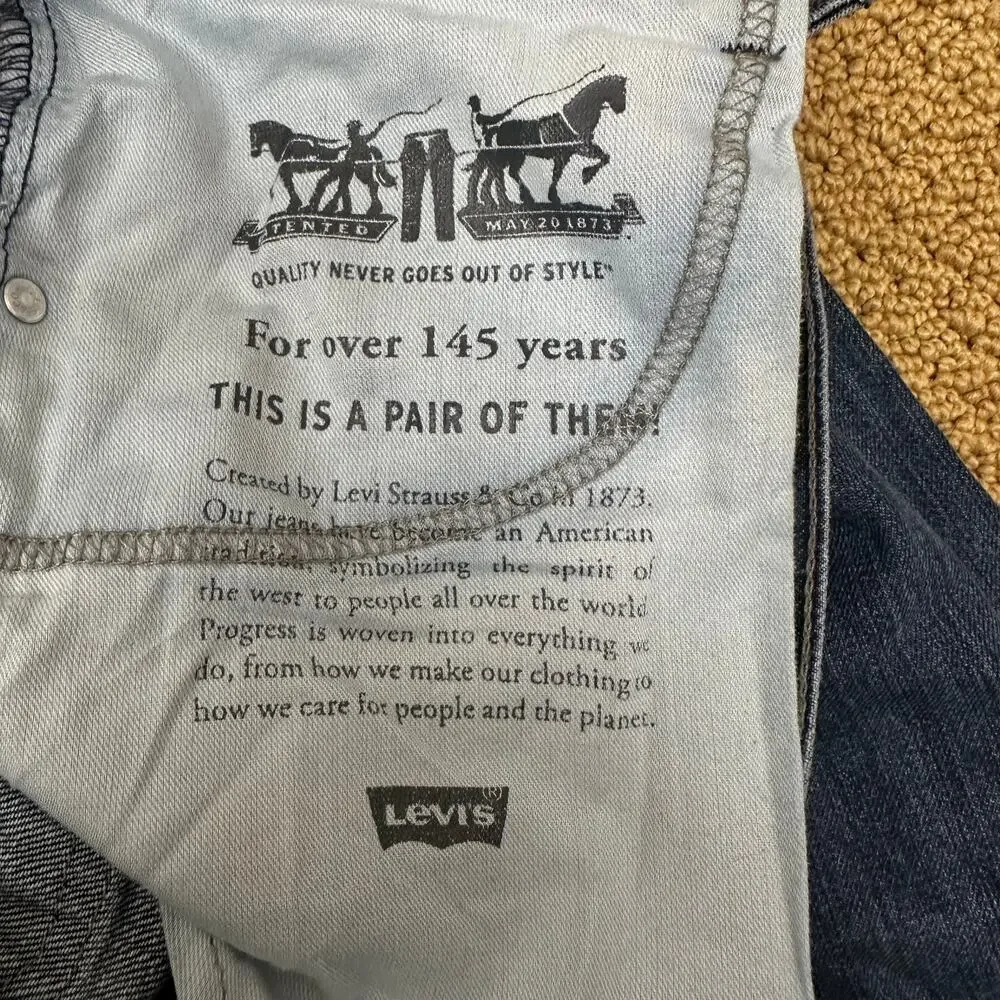 Levi's Men's 505 Straight Leg Jeans Denim Medium Wash Size 33x32